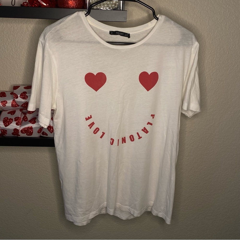 Mango basics European t-shirt satin size XS